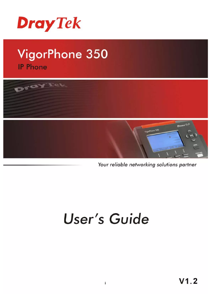 Página 1 del manual Manual de usuario Draytek VigorPhone 350