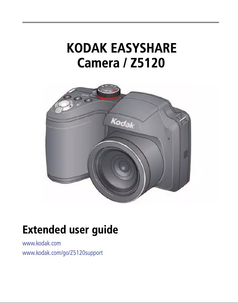 Page n°1 - Manuel utilisateur Kodak EasyShare Z5120