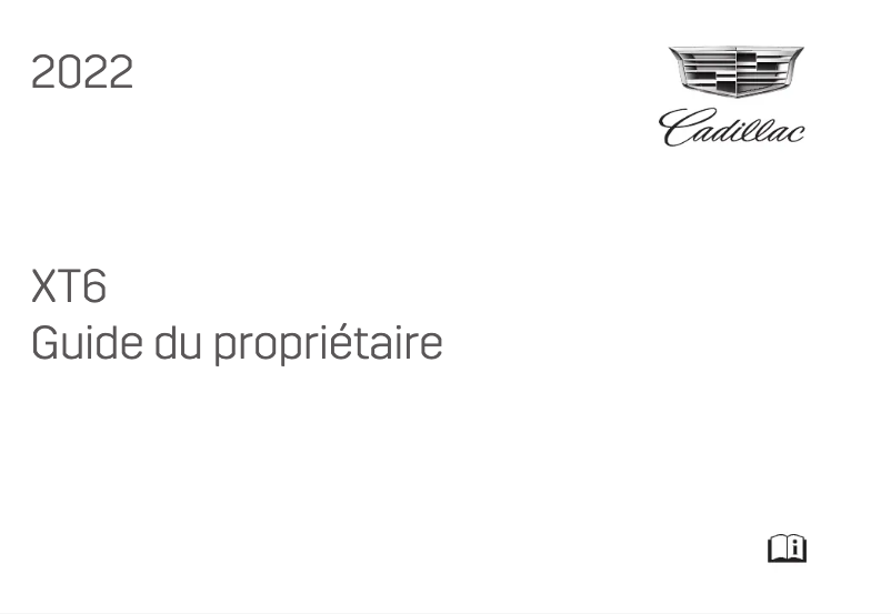 Page 1 de la notice Manuel utilisateur Cadillac XT6 (2022)