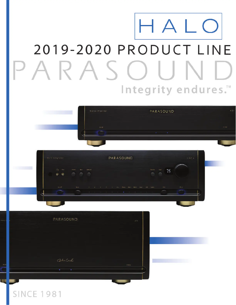 Page n°1 - Brochure Parasound Halo A 23+