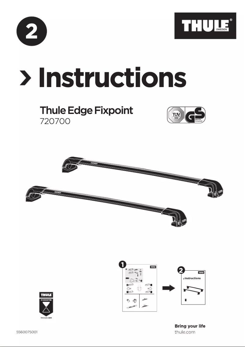 Página 1 del manual Manual de usuario Thule Fixpoint Edge