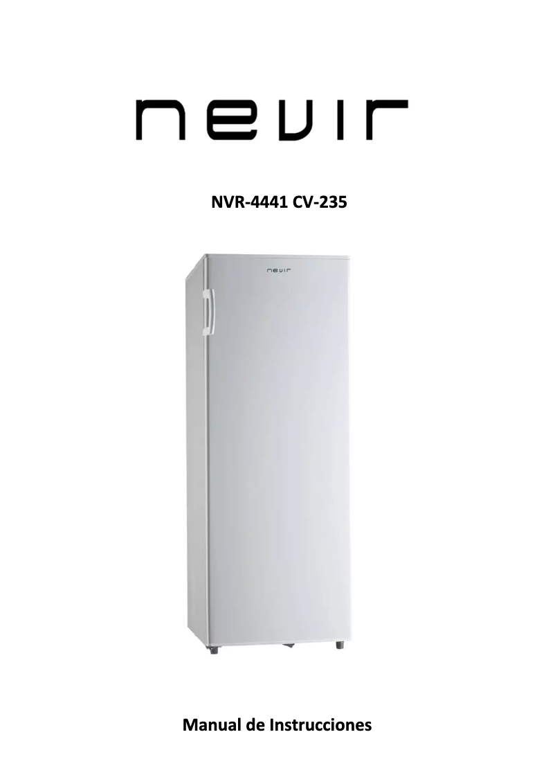 Página 1 del manual Manual de usuario Nevir NVR-4441 CV-235