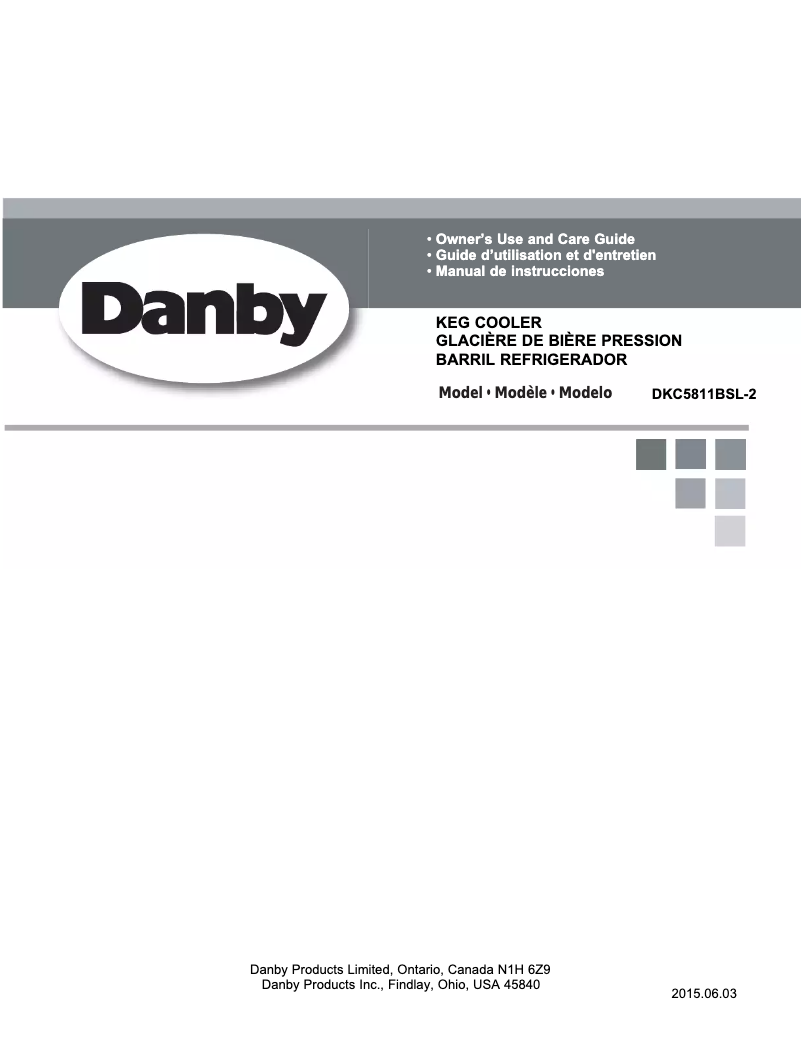 Image de la première page du manuel de l'appareil DKC5811BSL