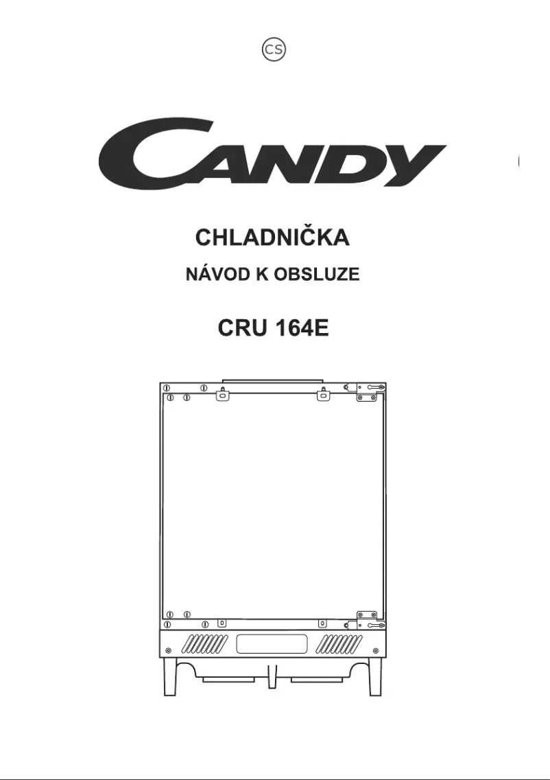 Page n°1 - Manuel utilisateur Candy CRU 164E