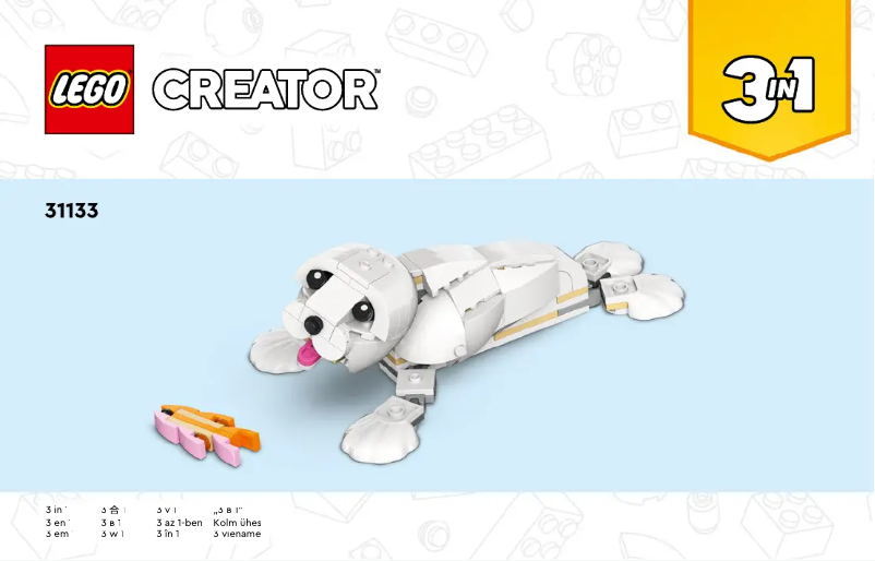 Page 1 de la notice Manuel utilisateur Lego Creator 31133