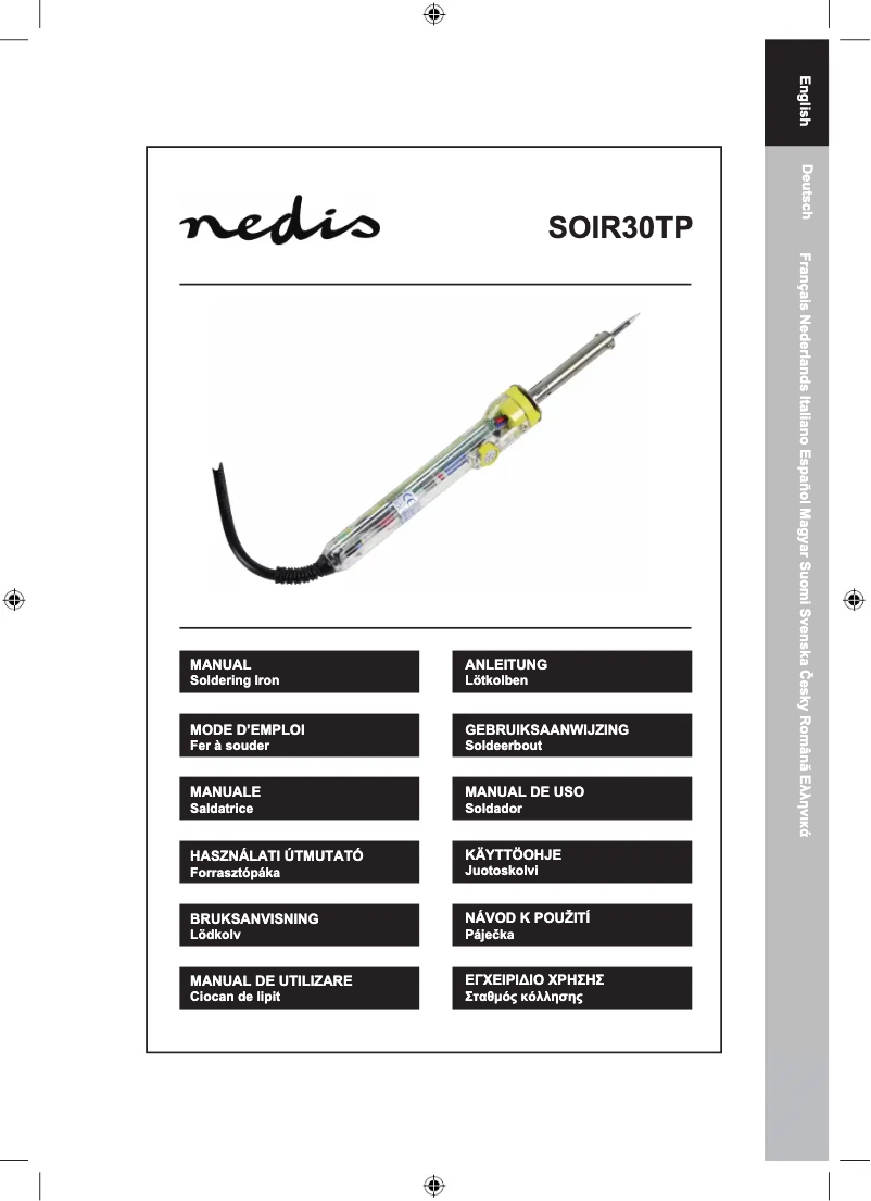 Page 1 de la notice Manuel utilisateur Nedis SOIR30TP