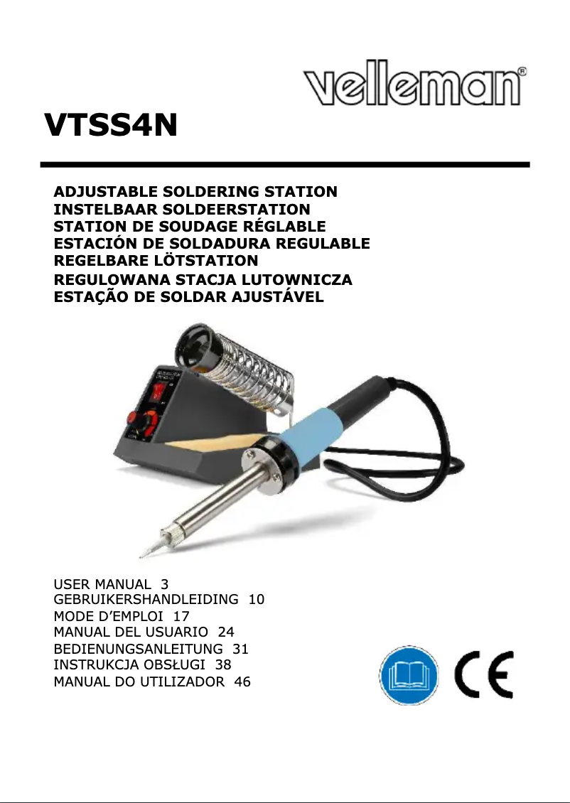 Page 1 de la notice Manuel utilisateur Velleman VTSS4N