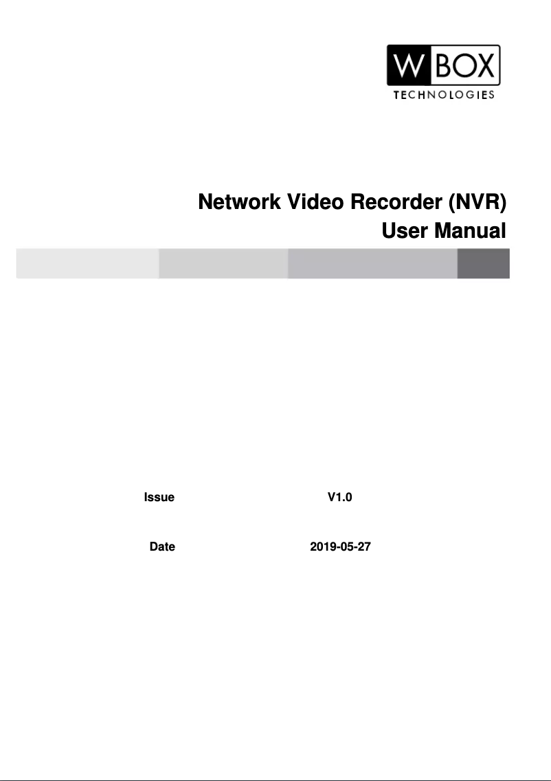 Image de la première page du manuel de l'appareil 0E-4CHNVR1TB