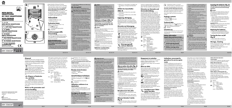 Imagen de la primera página del manual del dispositivo IAN 306047