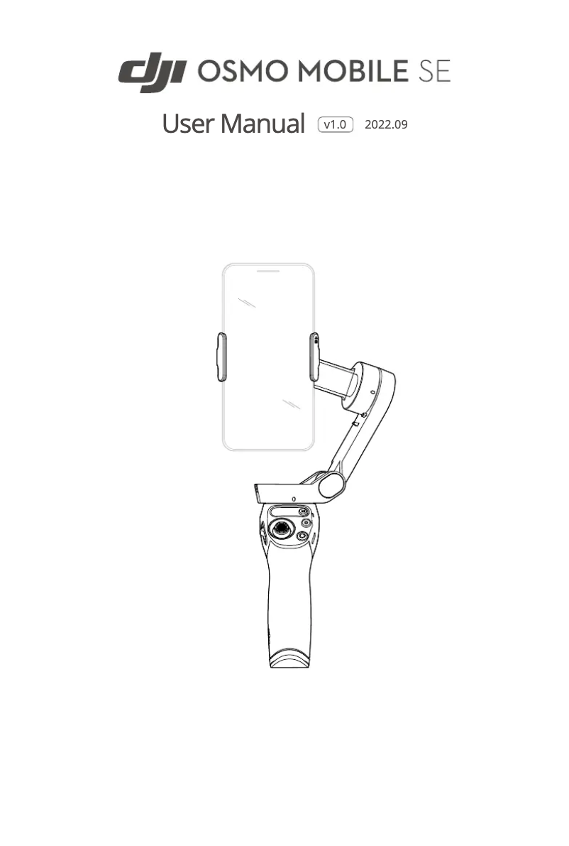 Page n°1 - Manuel utilisateur DJI Osmo Mobile SE