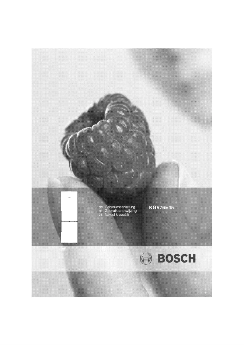 Página 1 del manual Manual de usuario Bosch KGV76E45