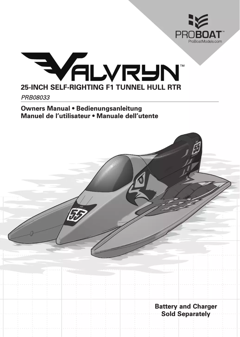 Image de la première page du manuel de l'appareil Valvryn