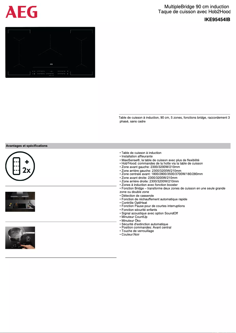 Image de la première page du manuel de l'appareil IKE95454IB