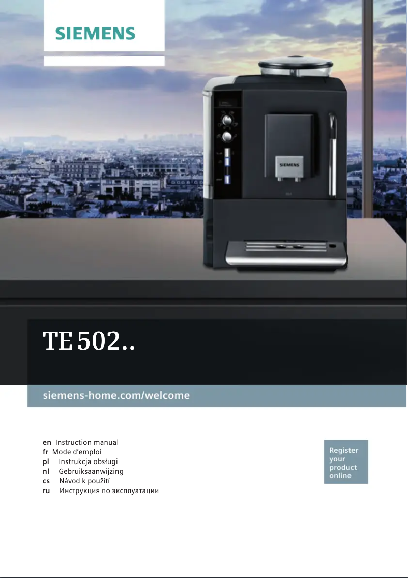 Page n°1 - Mode d'emploi Siemens TE502206RW
