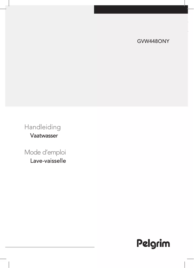 Page n°1 - Manuel utilisateur Pelgrim GVW448ONY