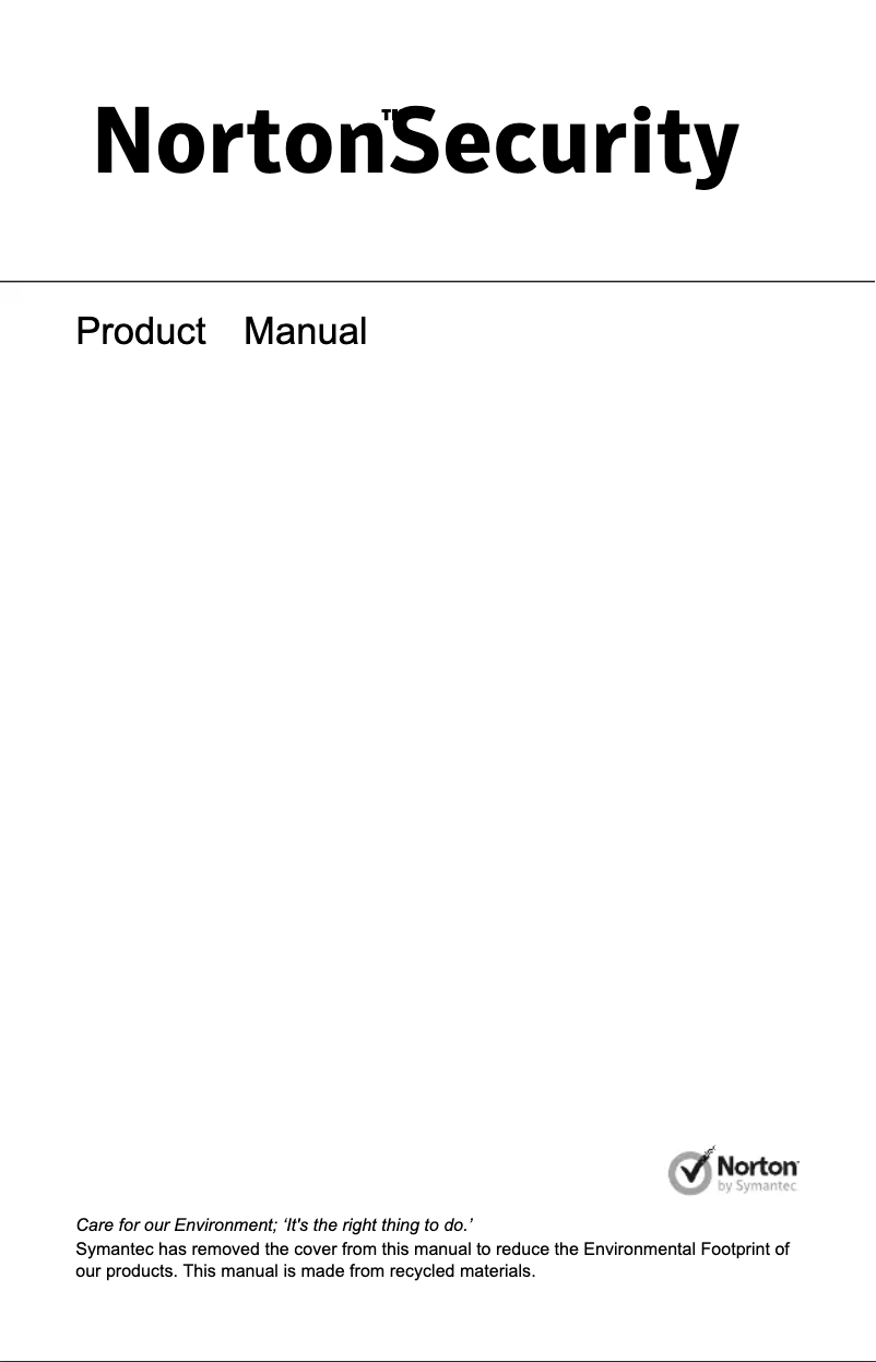 Página 1 del manual Manual de usuario Symantec Norton Security Deluxe 3.0