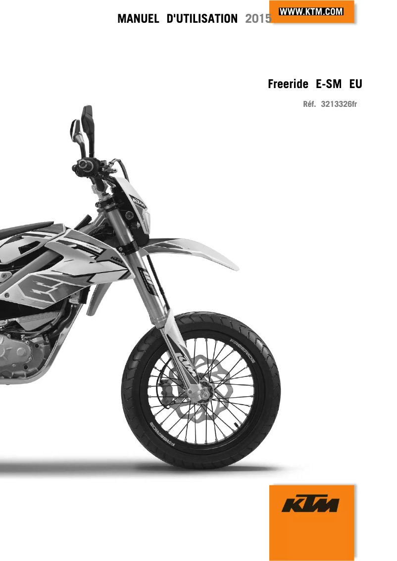 Page 1 de la notice Manuel utilisateur KTM Freeride E-SM (2015)