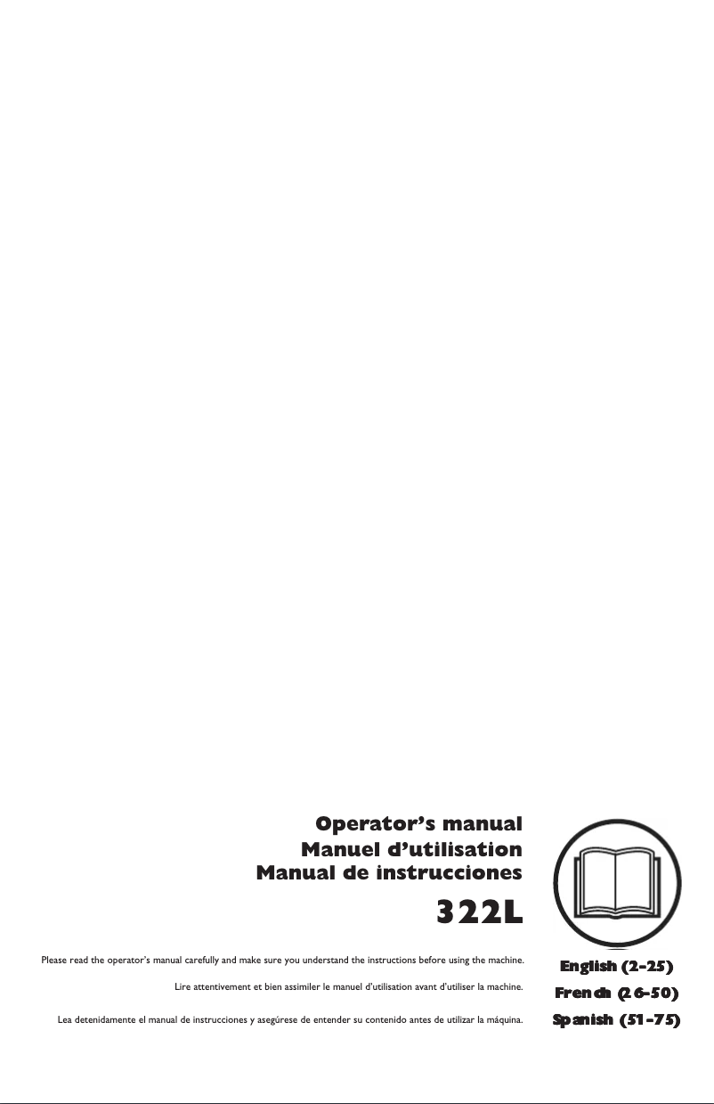 Página 1 del manual Manual de usuario Husqvarna 322L