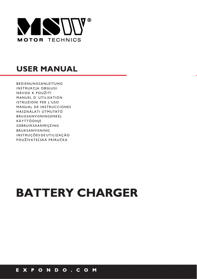 Page 1 de la notice Manuel utilisateur MSW S-CHARGER-65A.3