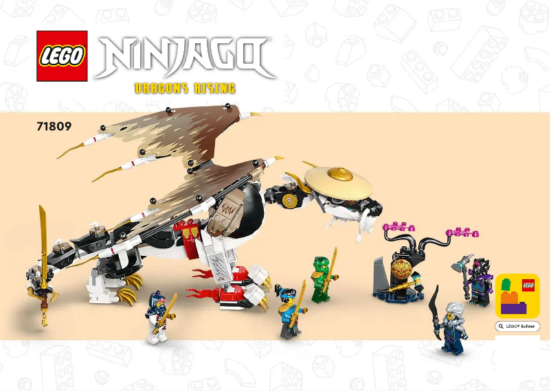 Page 1 de la notice Manuel utilisateur Lego Ninjago 71809