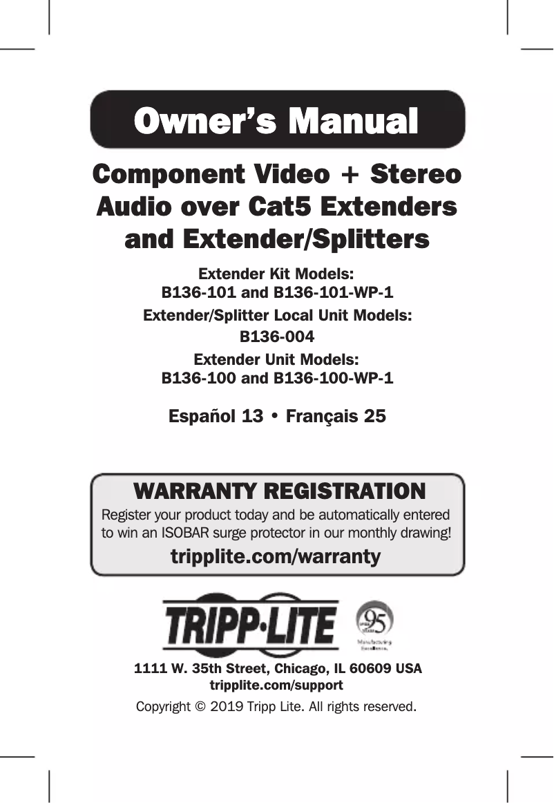 Image de la première page du manuel de l'appareil U460-004-2A2C-2