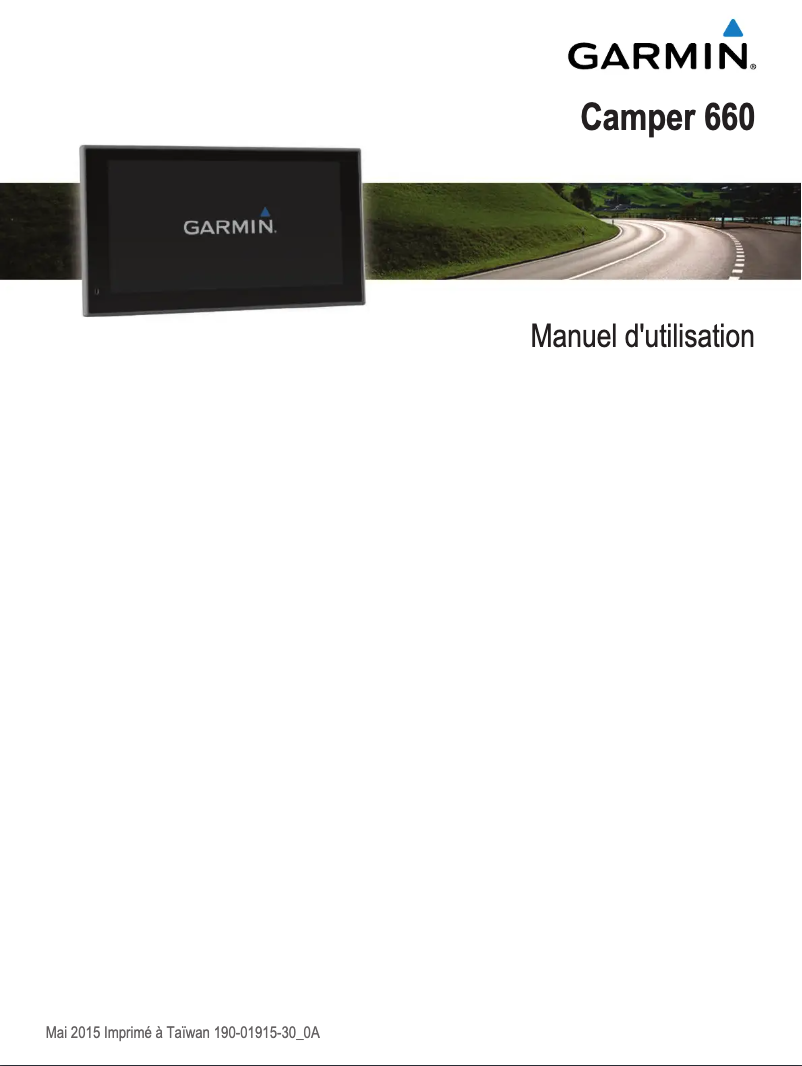 Page 1 de la notice Manuel utilisateur Garmin CAMPER 660 LMT-D