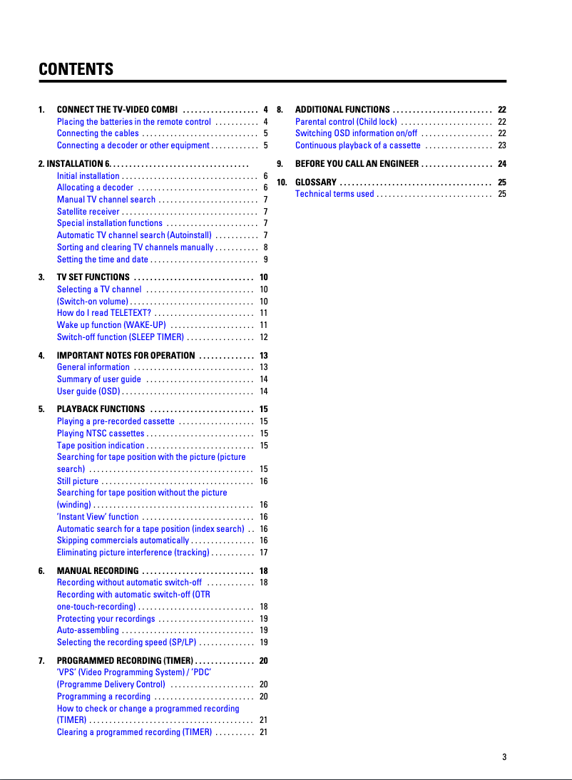 Page 1 de la notice Manuel utilisateur Philips 14PV202