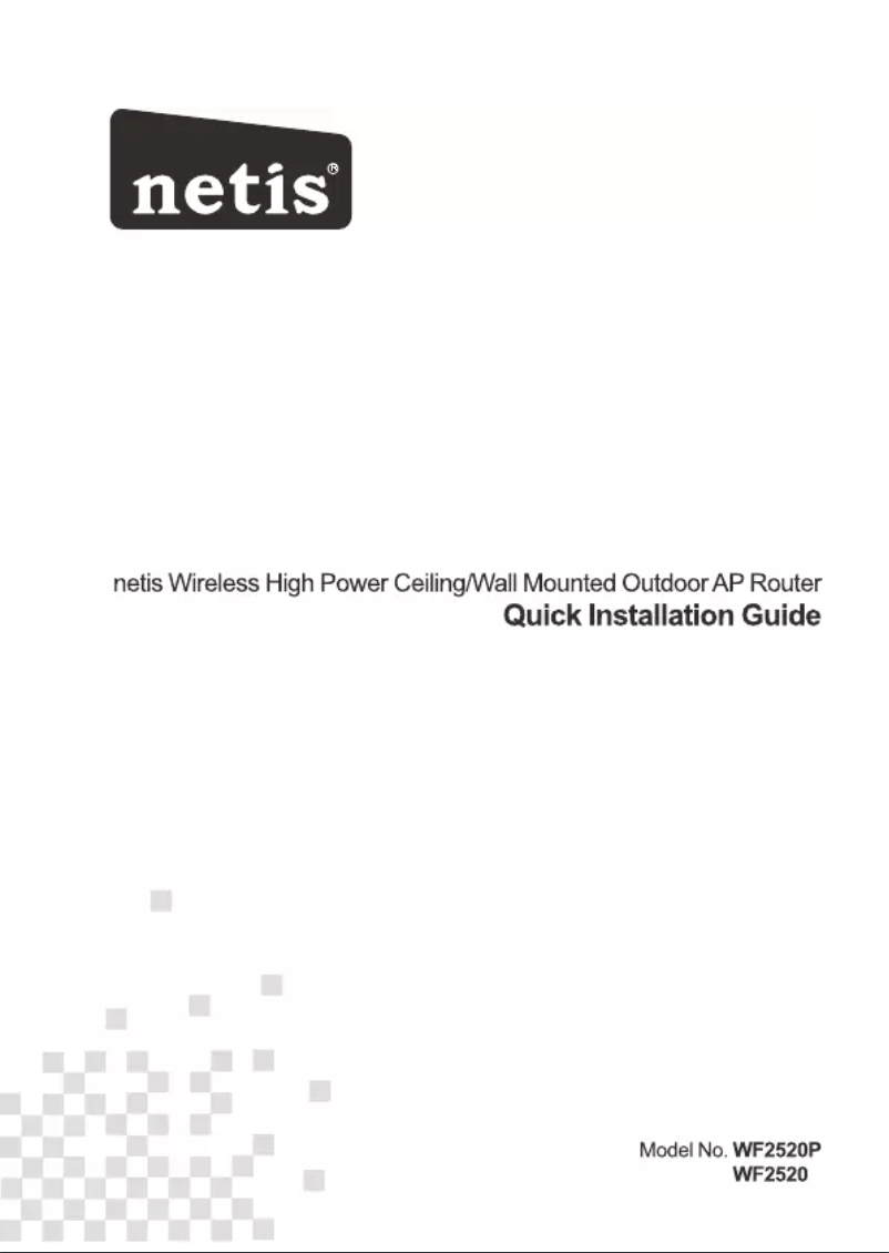 Page 1 de la notice Mode d'emploi Netis WF2520