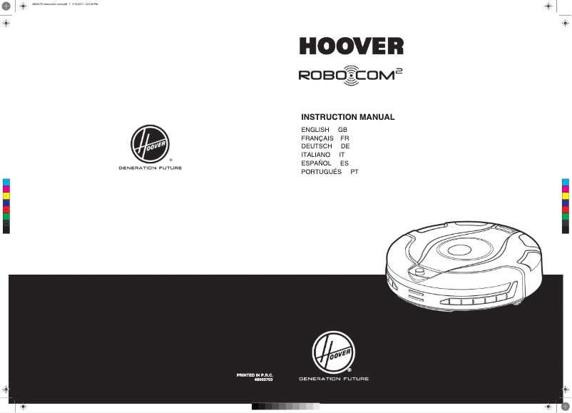 Page 1 of the manual User Manual Hoover Robo.Com RBC009