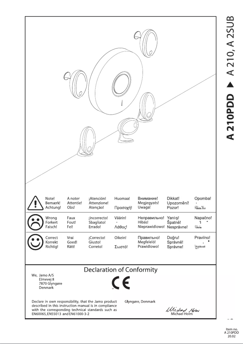Página 1 del manual Manual de usuario Cyber Acoustics A-210