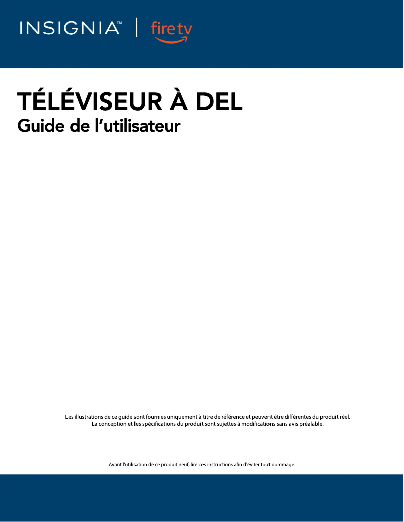 Imagen de la primera página del manual del dispositivo NS-43F301NA25