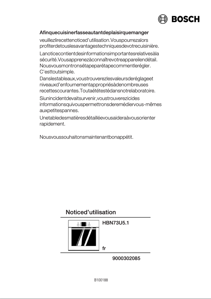 Image de la première page du manuel de l'appareil HBN73U551