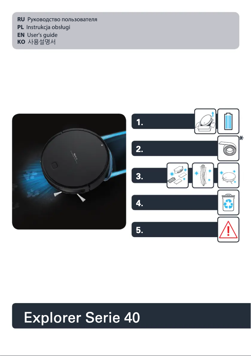 Image de la première page du manuel de l'appareil Explorer Serie 40 RG7275