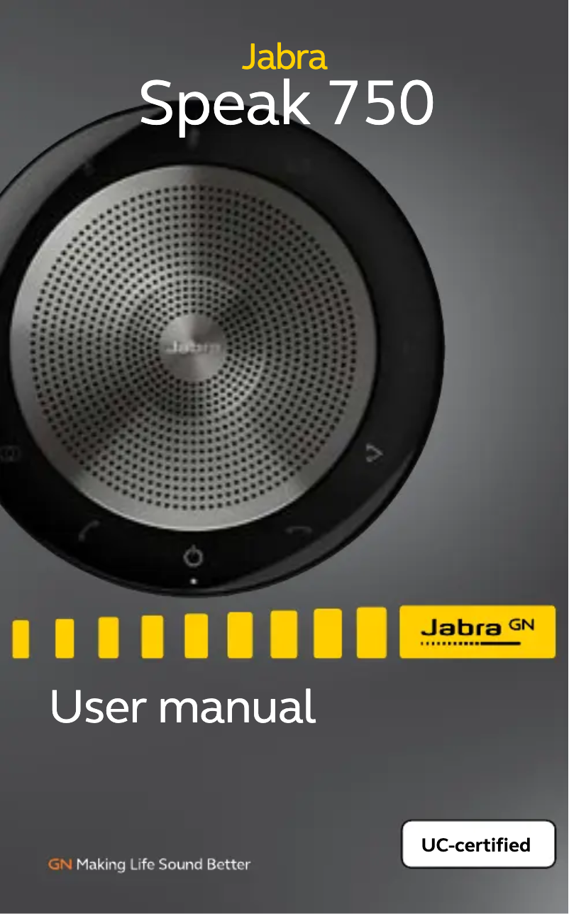 Página 1 del manual Manual de usuario Jabra Speak 750 UC
