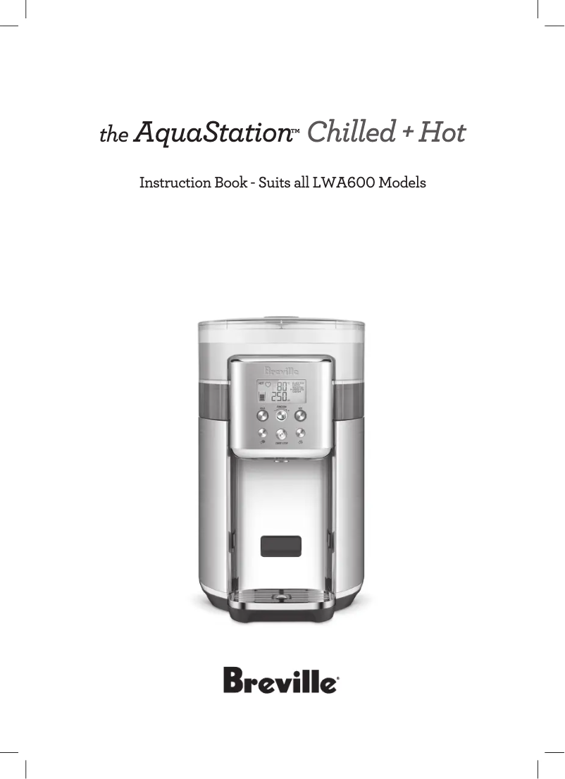 Página 1 del manual Manual de usuario Breville the AquaStation Chilled + Hot LWA600