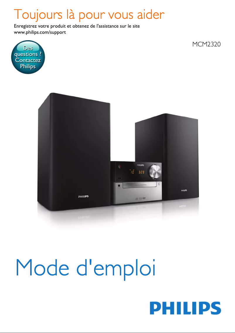 First page image of the manual for MCM2320