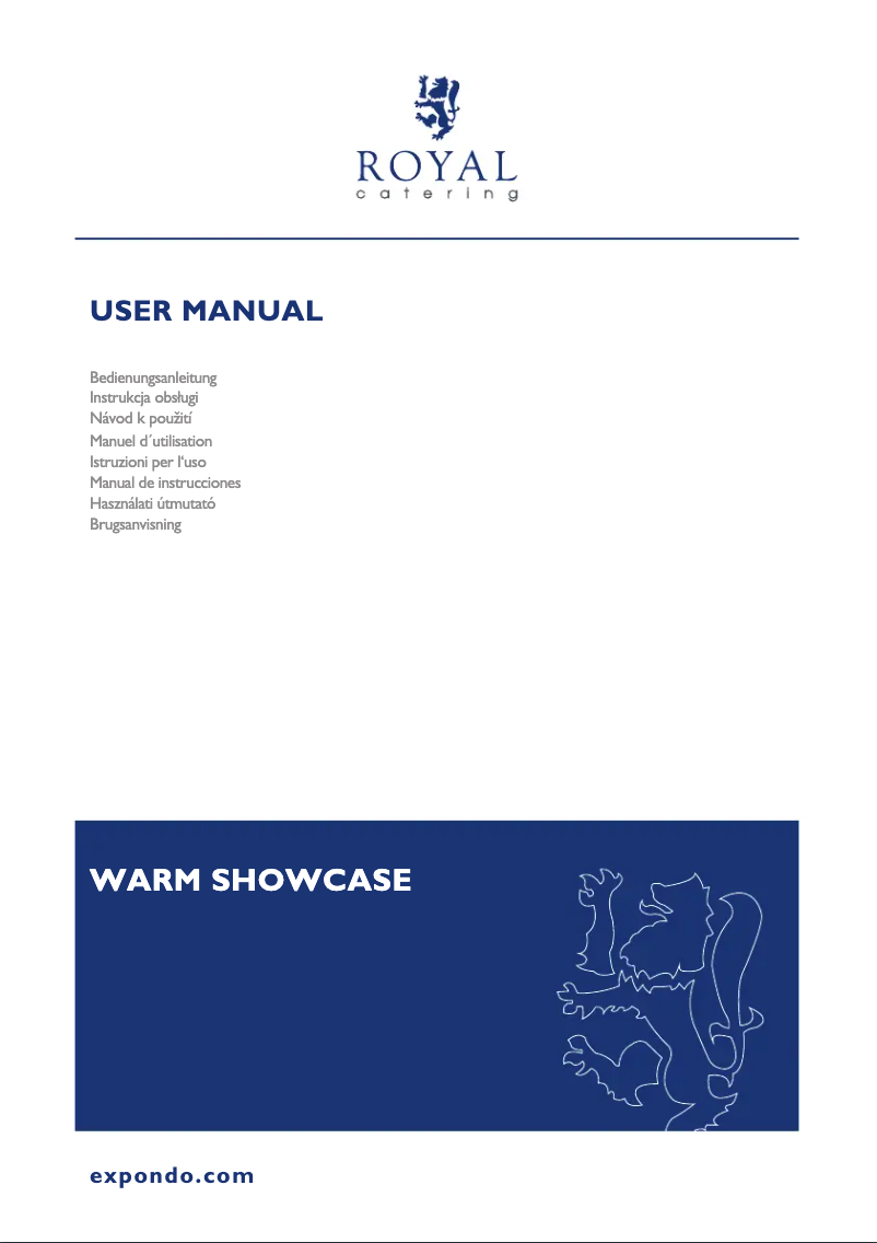 Página 1 del manual Manual de usuario Royal Catering RCWS-160S