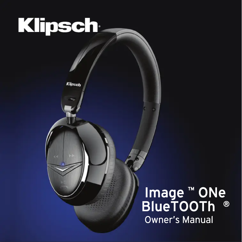 Page 1 de la notice Manuel utilisateur Klipsch Image One Bluetooth