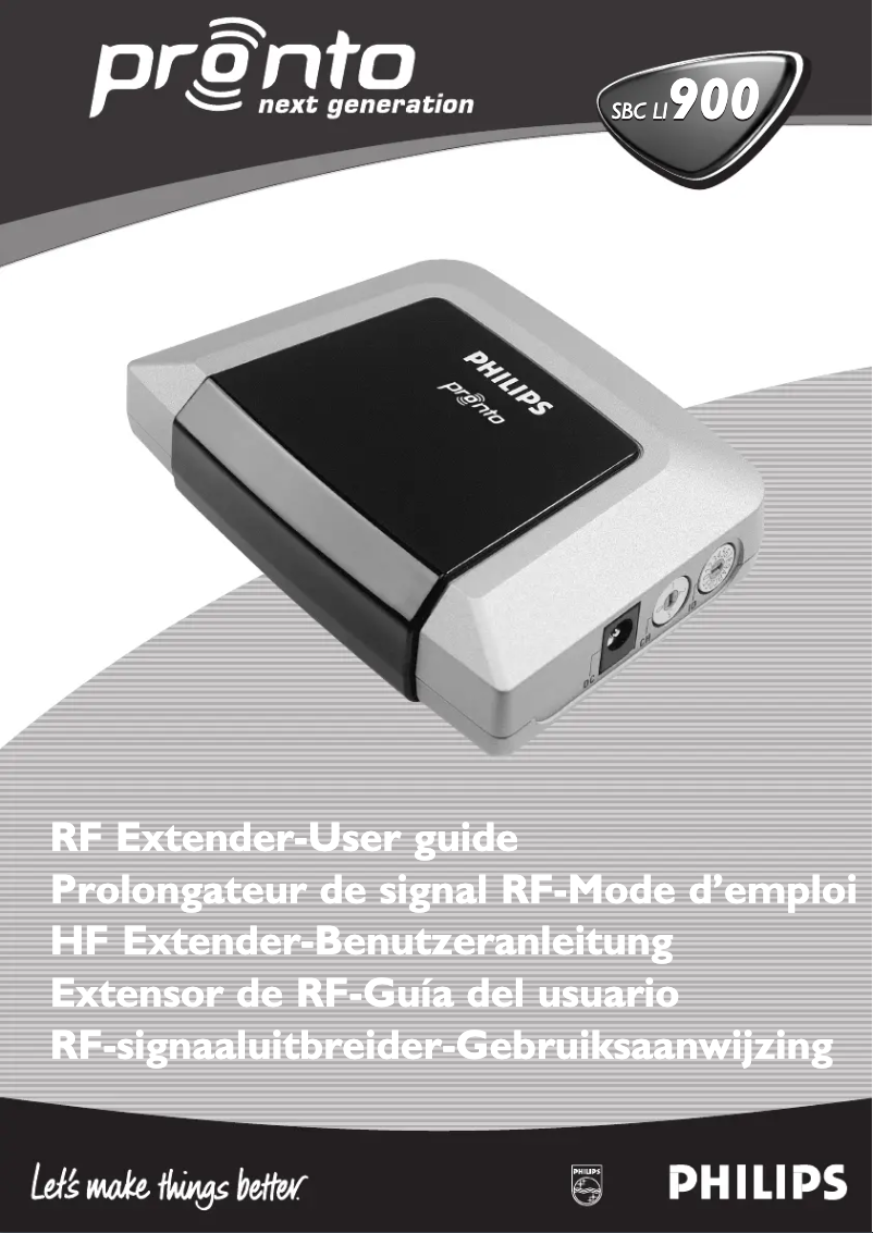 Image de la première page du manuel de l'appareil SBC LI 900