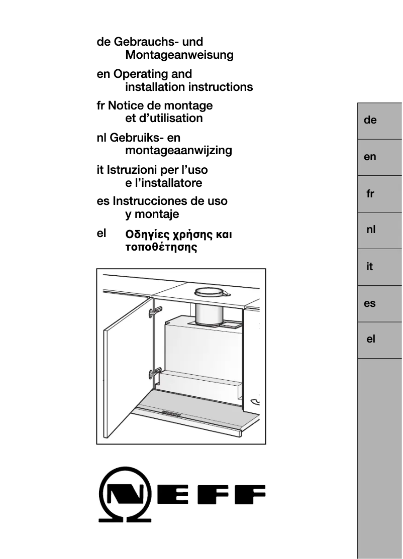 Page n°1 - Manuel utilisateur Neff DA 77 B D 4772 X0