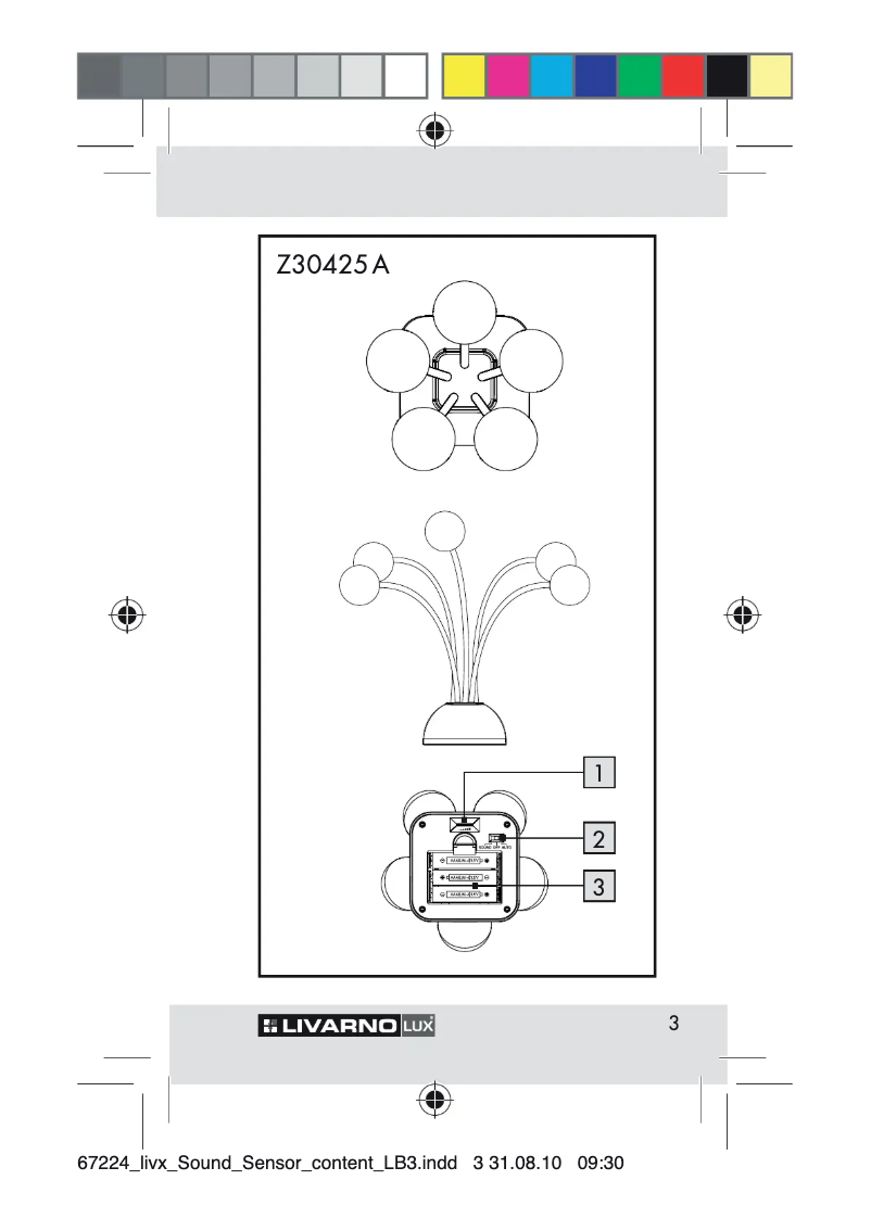 Page 1 de la notice Manuel utilisateur Livarno Lux Z30425A
