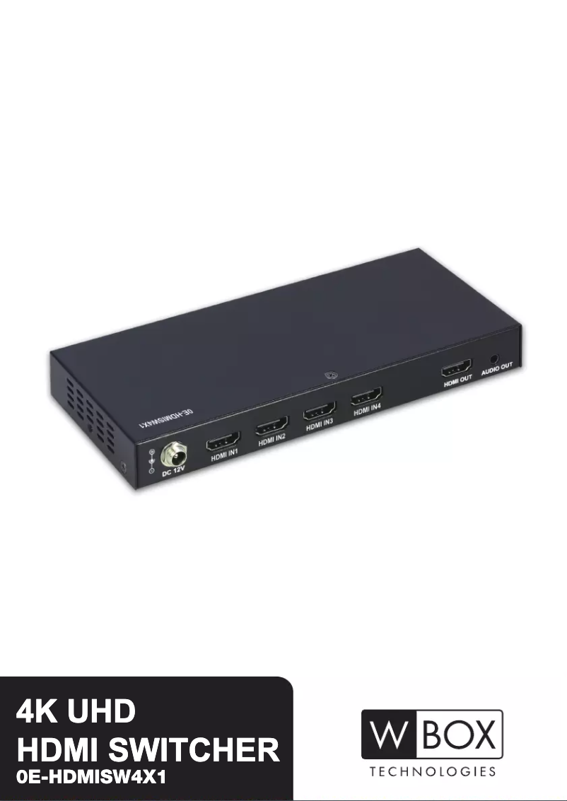 Página 1 del manual Manual de usuario W Box 0E-HDMISW4X1