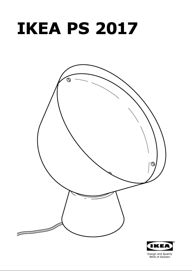 Page 1 de la notice Manuel utilisateur Ikea PS 2017
