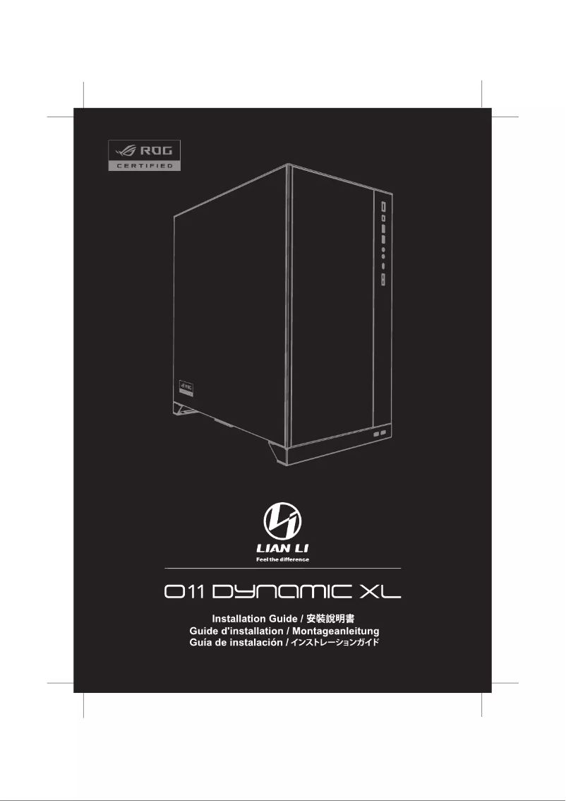 Page n°1 - Manuel utilisateur Lian Li O11 Dynamic XL