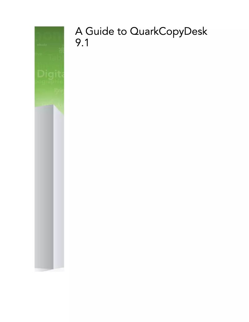 Página 1 del manual Manual de usuario Quark QuarkCopyDesk 9.1