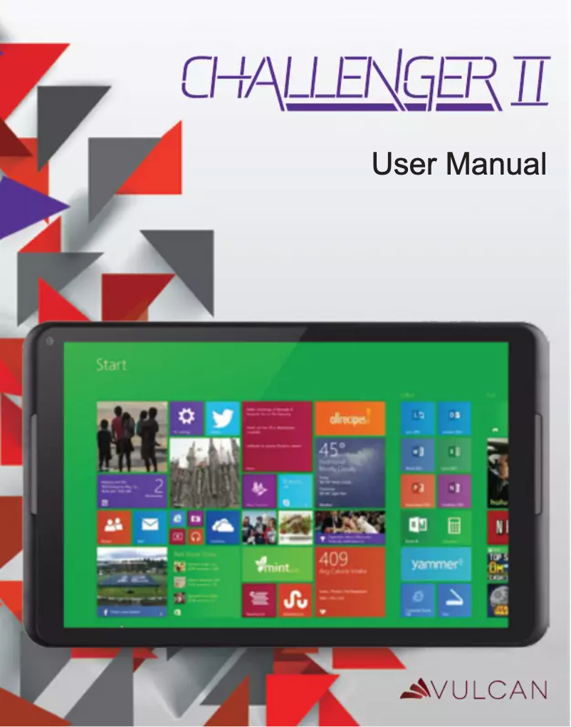 Image de la première page du manuel de l'appareil Challenger II