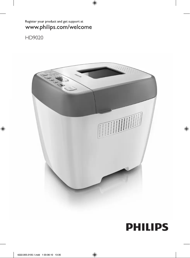 Page n°1 - Manuel utilisateur Philips Viva Collection HD9020