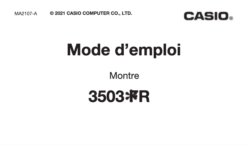 Page 1 de la notice Manuel utilisateur Casio Vintage A100WEL-1A