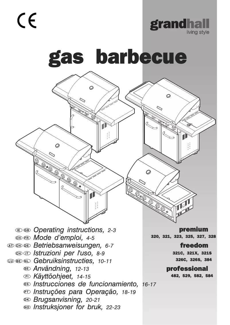 Page 1 de la notice Manuel utilisateur Grandhall Freedom 326C