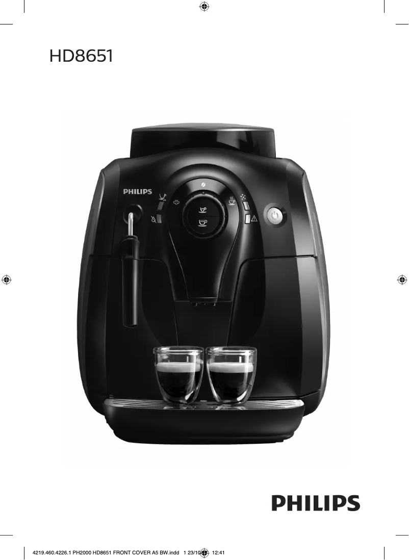 Page n°1 - Manuel utilisateur Philips 2000 series HD8651